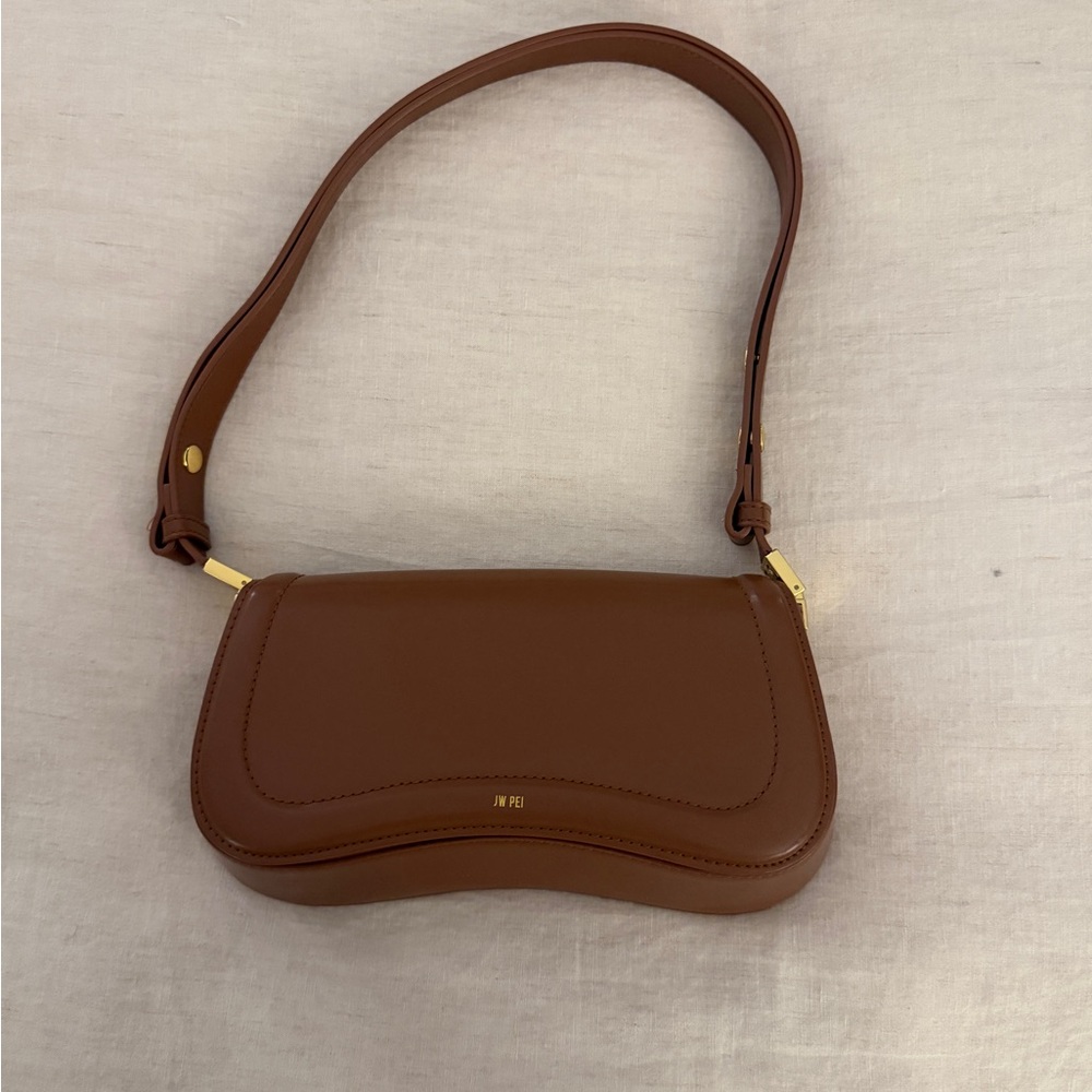JW PEI Cognac Saddle Shoulder Bag